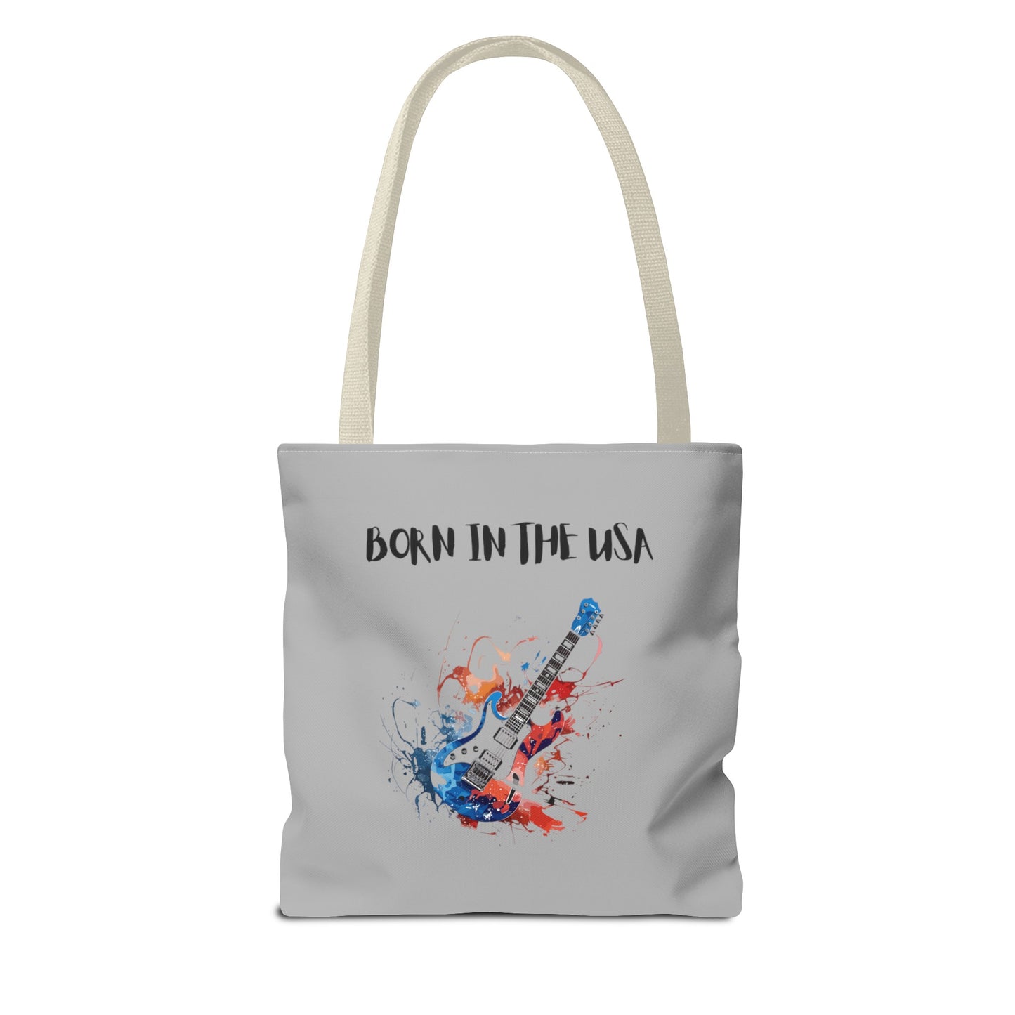 Born In The USA Guitar. Gray Tote Bag