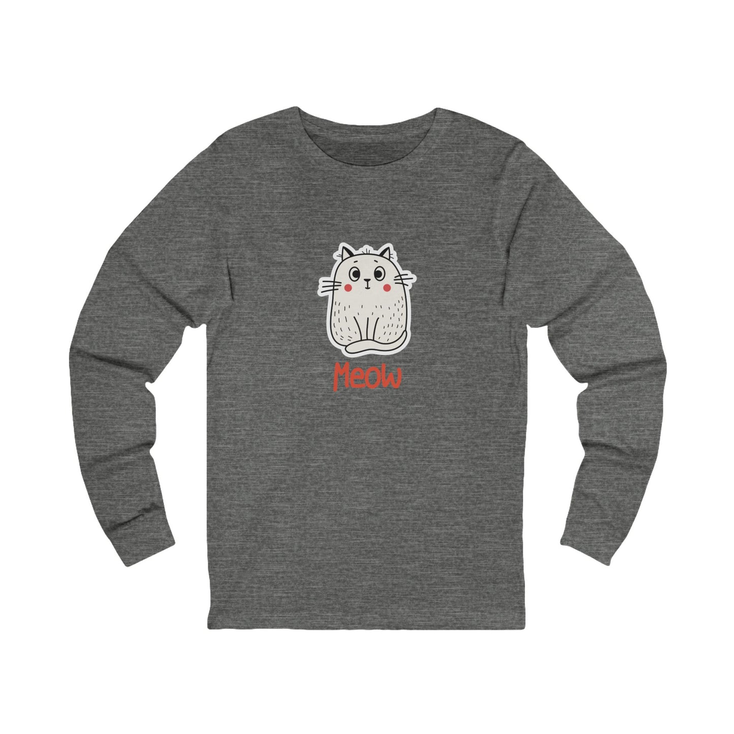 Loki The Cat. Meow.  Unisex Jersey Long Sleeve Tee.