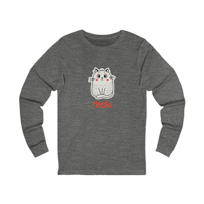 Loki The Cat. Meow.  Unisex Jersey Long Sleeve Tee.