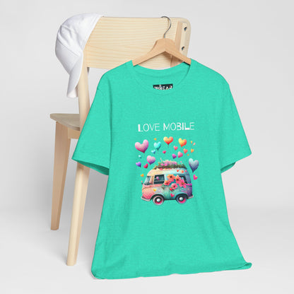 Love Mobile.  Unisex Short Sleeve Tee