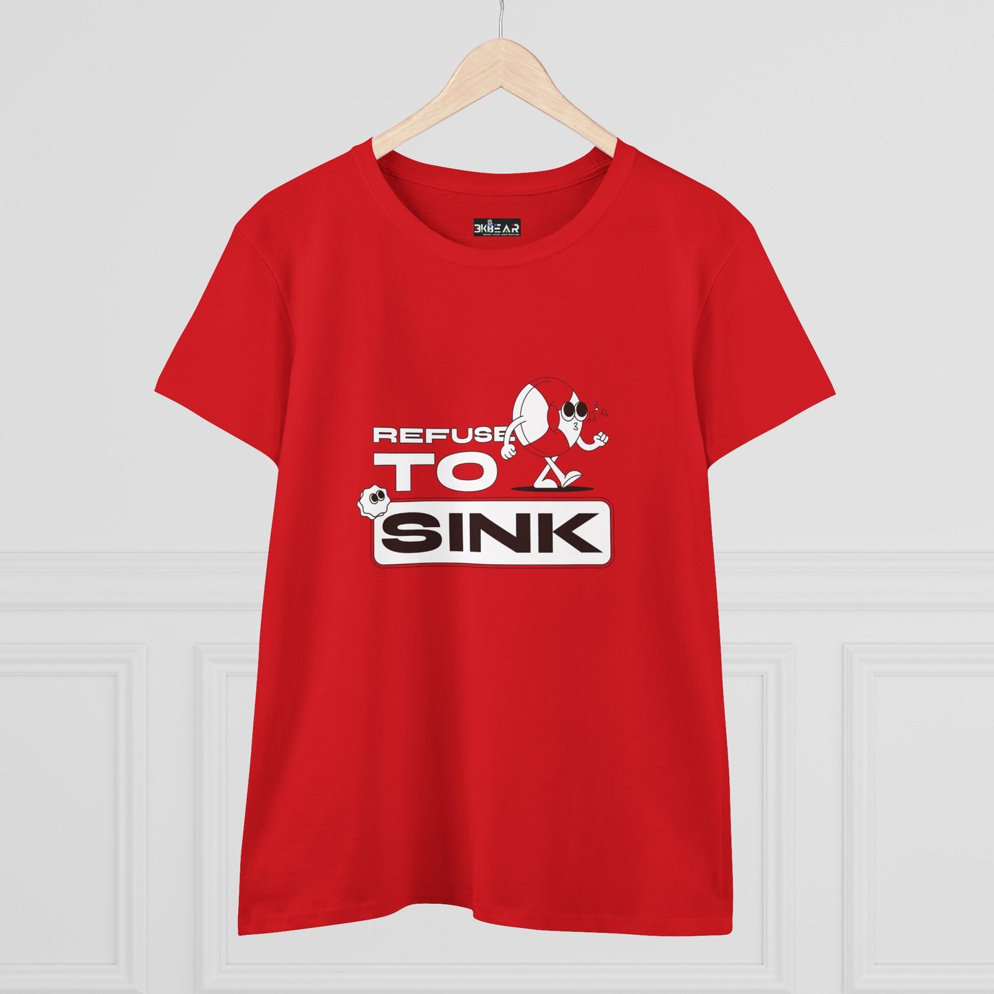 Refuse To Sink. Women's Midweight Cotton Tee