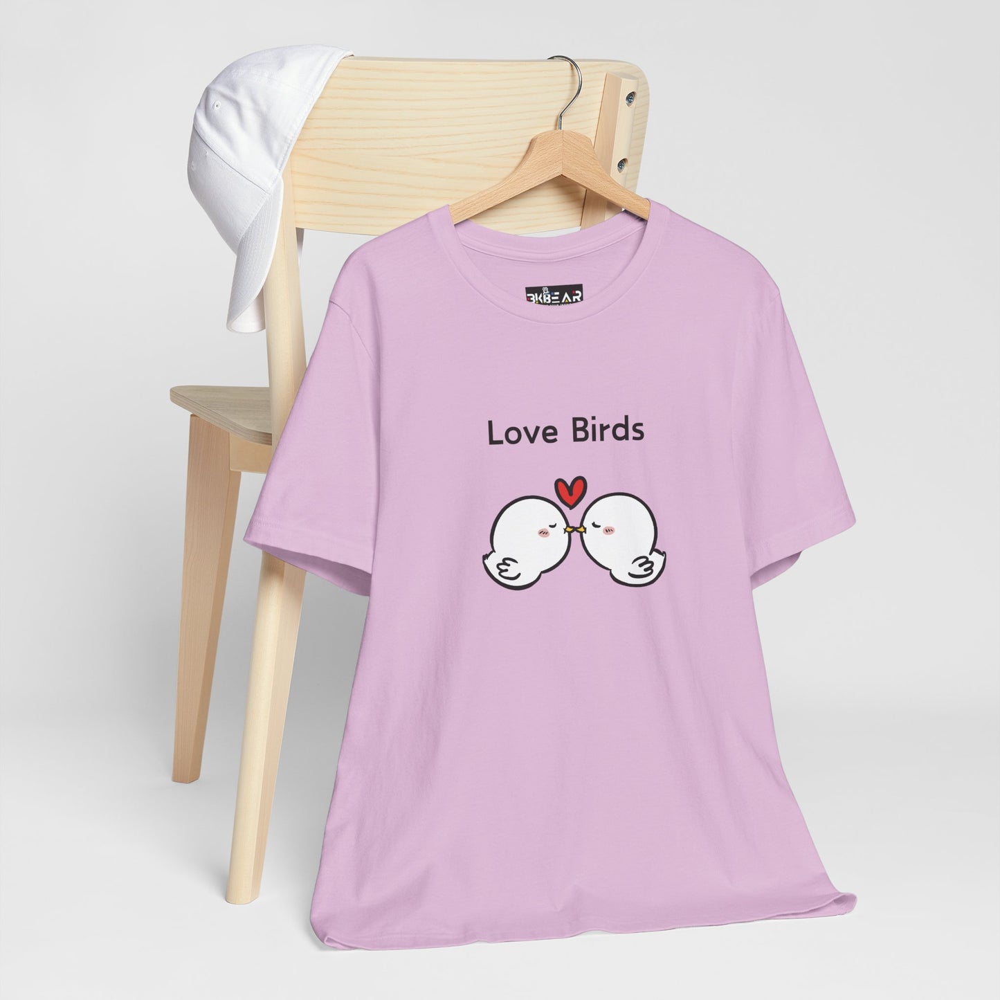 Love Birds Boyfriend T Graphic. Unisex Jersey Short Sleeve Tee