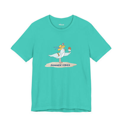 Regal Seagull Summer Vibes. Unisex Jersey Short Sleeve Tee