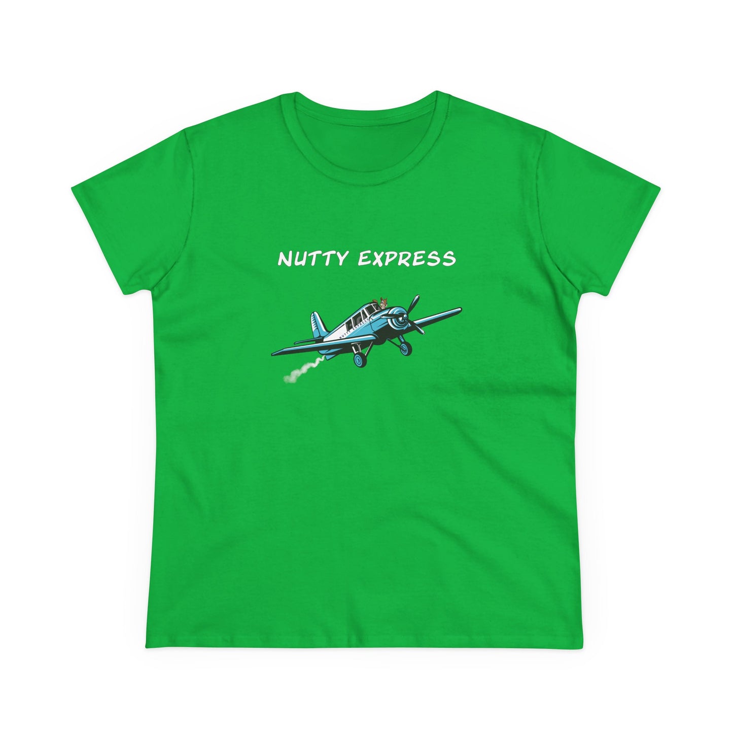 Nutty's Express Delivery. Always On-Time.. Women's Midweight Cotton Tee