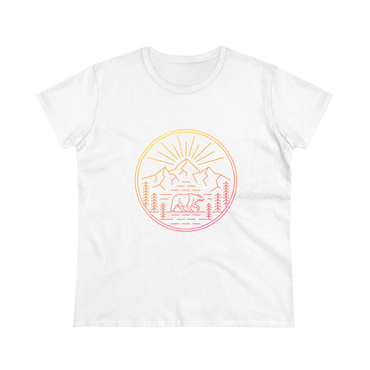 Explore Outdoors. Women's Midweight Cotton Tee