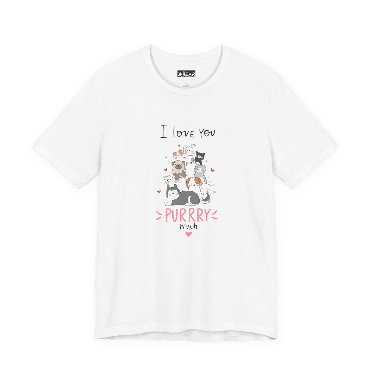 Adorable Animals that Love You Purry Much. Unisex Jersey Short Sleeve Tee