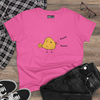Tweet. Tweet. Women's Midweight Cotton Tee