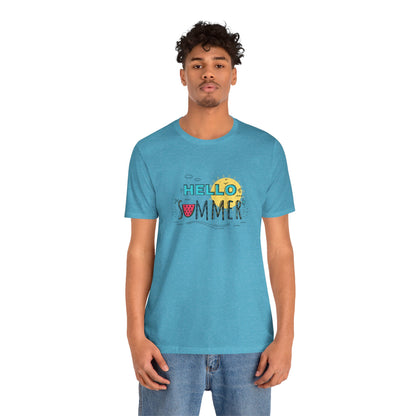 Hello Summer. Unisex Jersey Short Sleeve Tee
