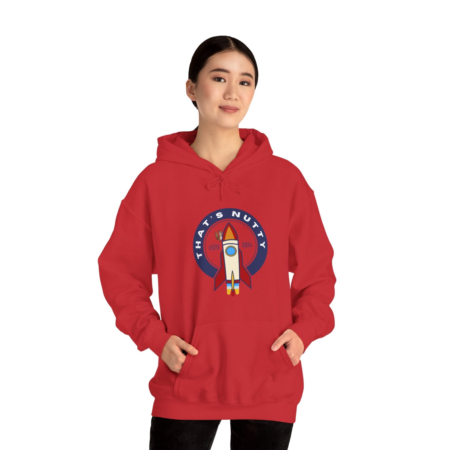 That's Nutty On A Rocket Ship Hooded Sweatshirt