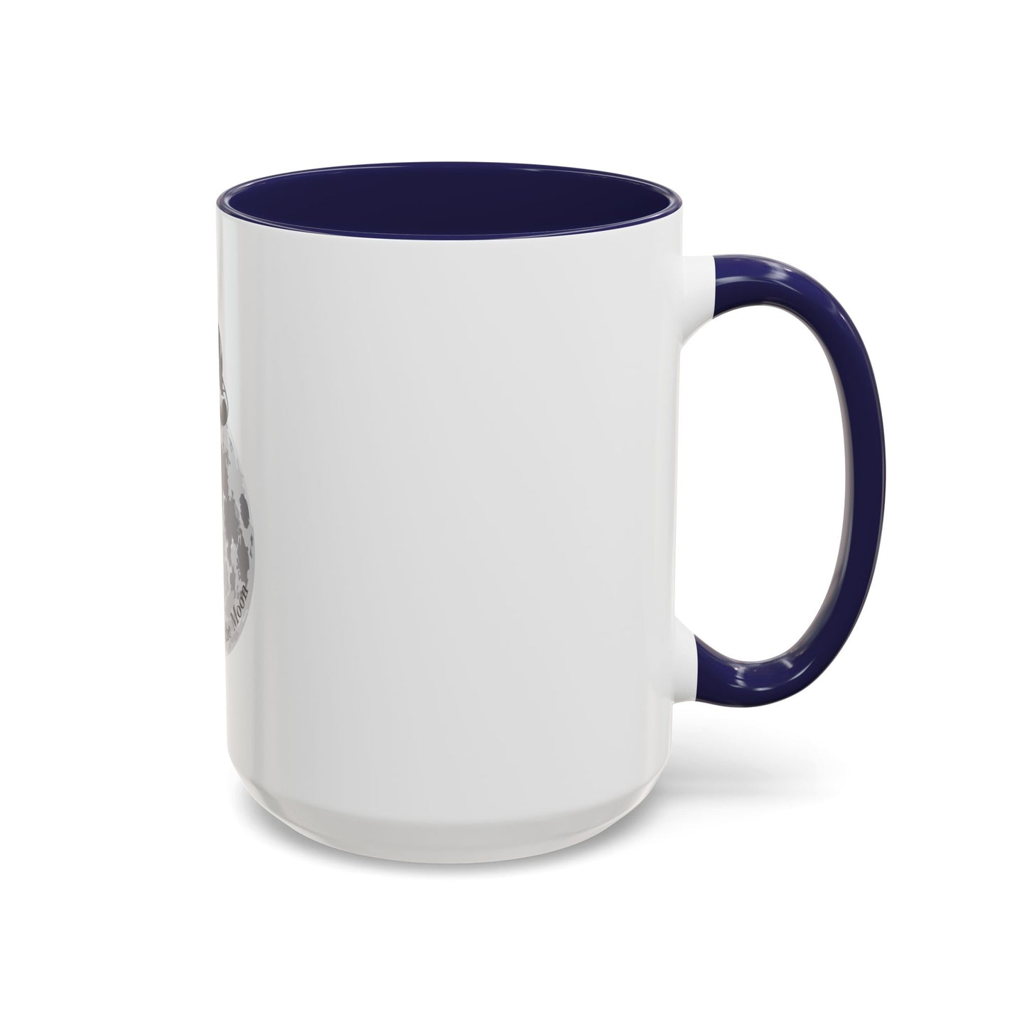 Chillaxing on The Moon. Accent Coffee Mug, 11oz