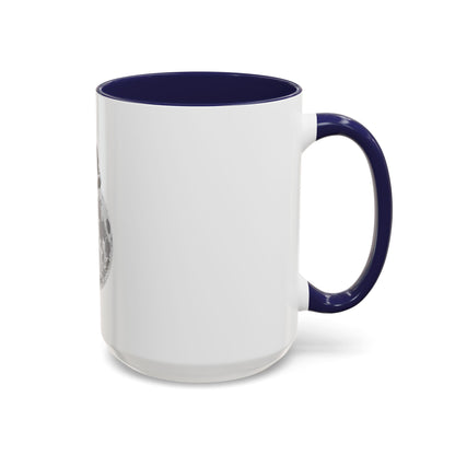 Chillaxing on The Moon. Accent Coffee Mug, 11oz
