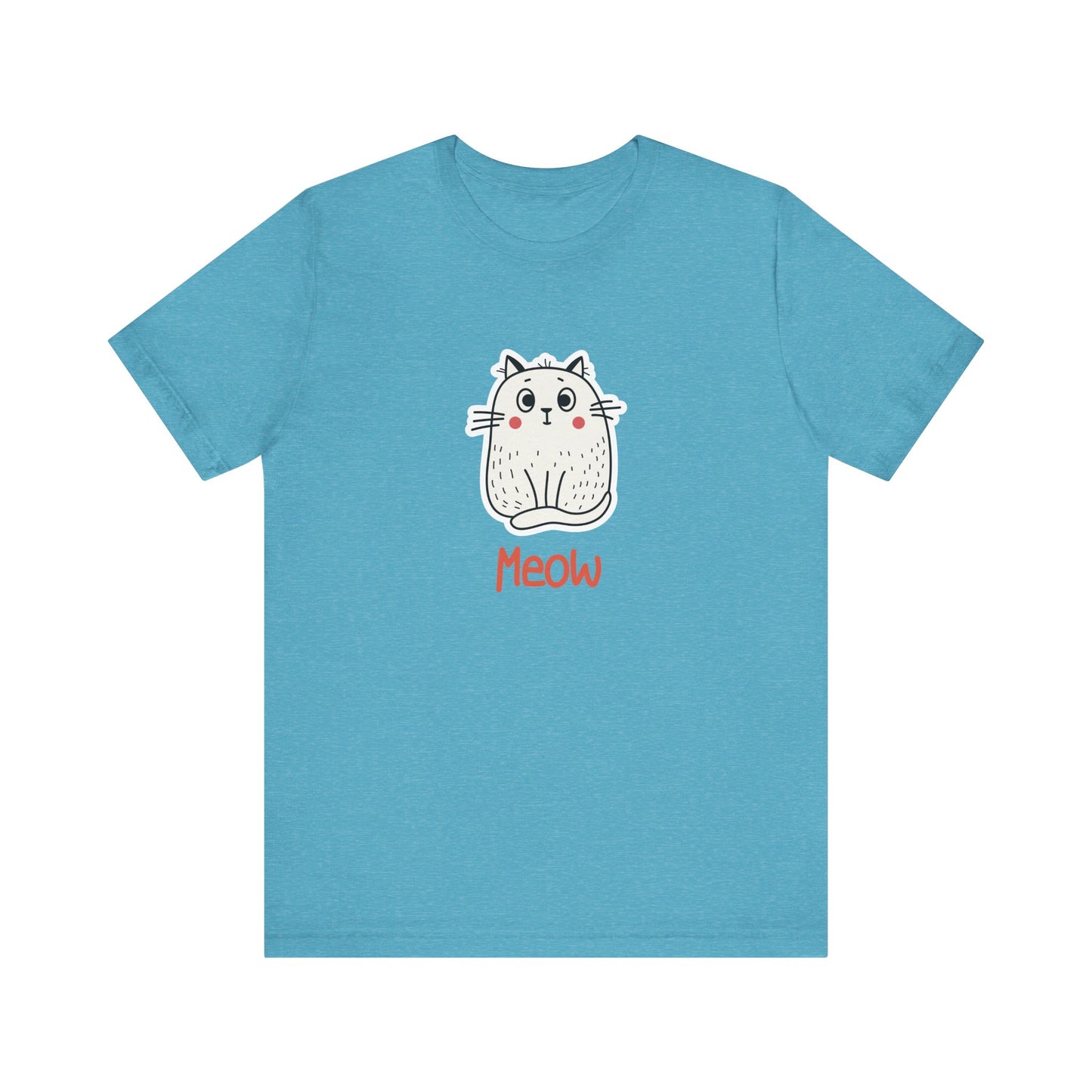 Loki The Cat. Meow. Unisex Jersey Short Sleeve Tee