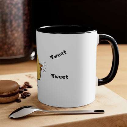 Tweet. Tweet. Accent Coffee Mug, 11oz