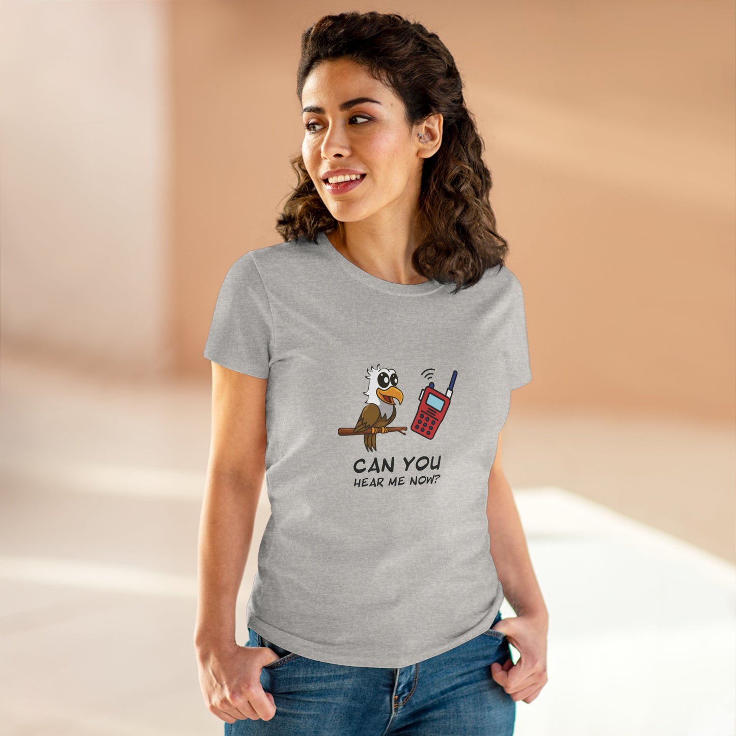 Can You Hear Me Now | Funny Bird Phone Tee