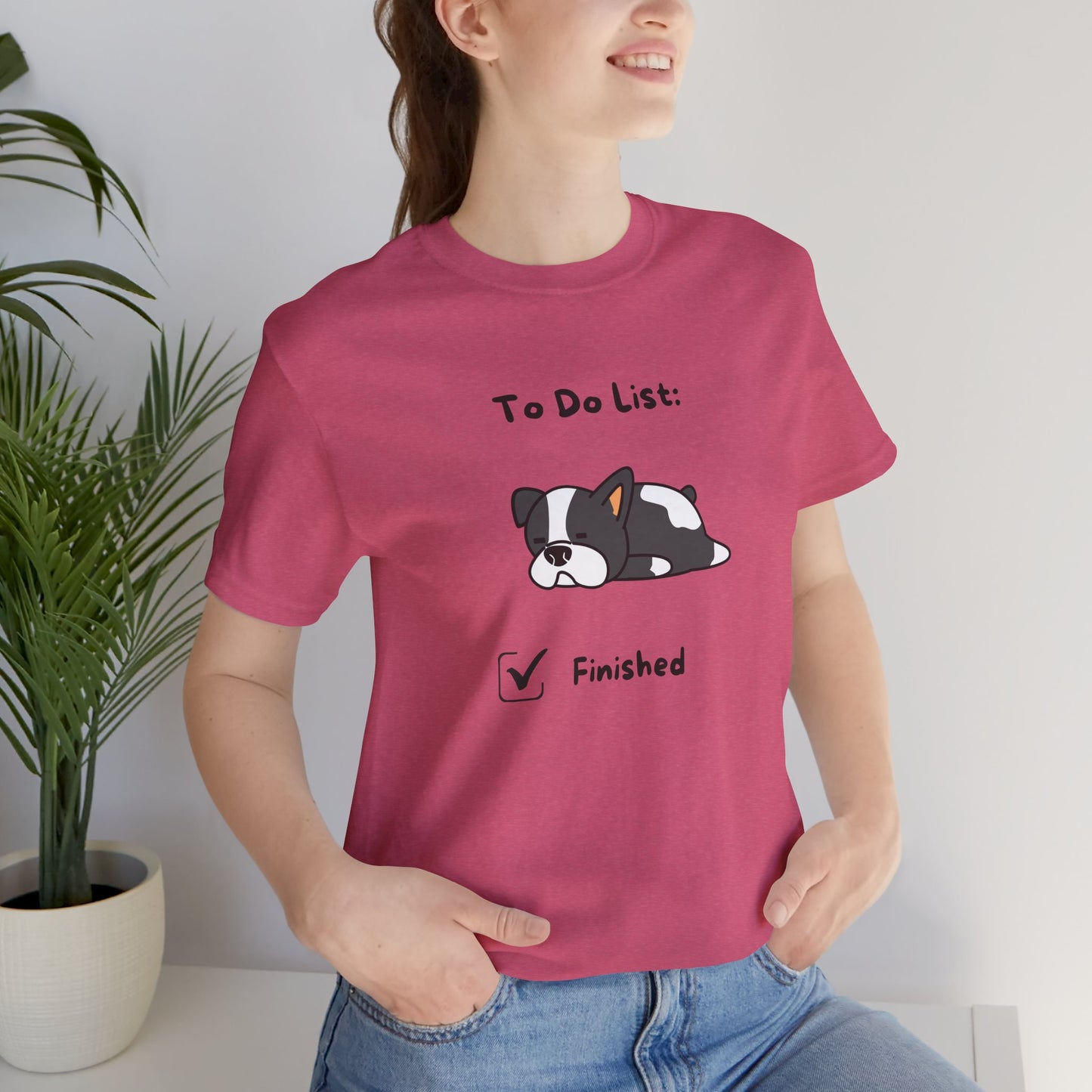 To Do List. Finished. Unisex Jersey Short Sleeve Tee