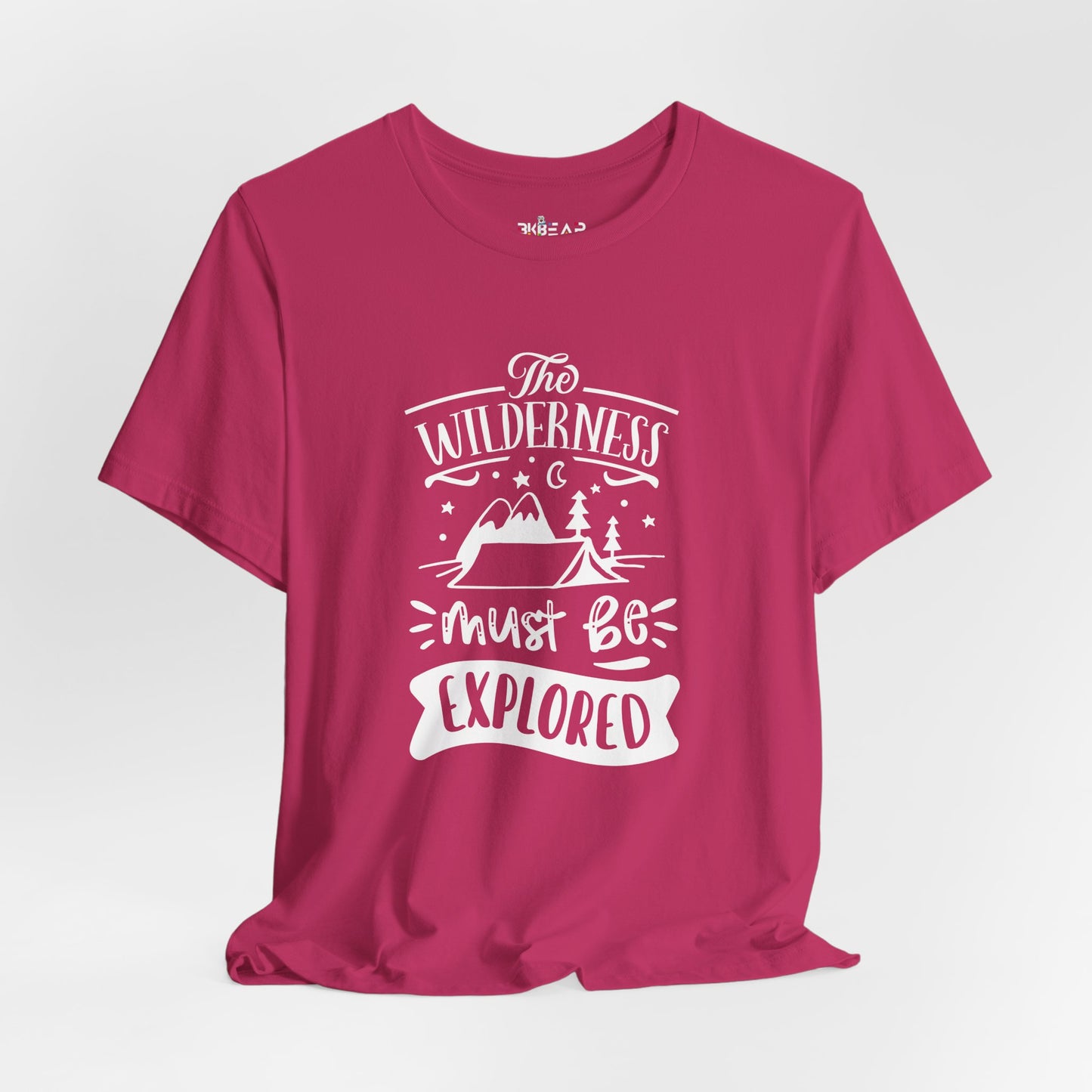 The Wilderness Must Be Explored. Unisex Jersey Short Sleeve Tee