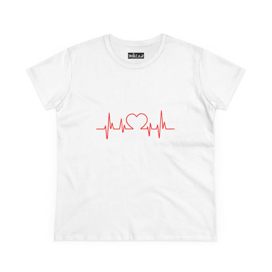 I Love You Heartbeat – Heartbeat Graphic T-Shirt for Women