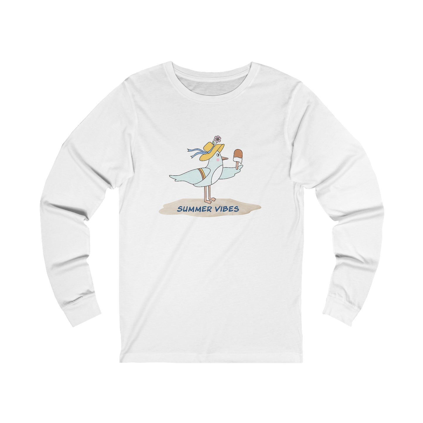 Regal Seagull Summer Vibes. Unisex Jersey Long Sleeve Tee