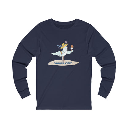 Regal Seagull Summer Vibes. Unisex Jersey Long Sleeve Tee