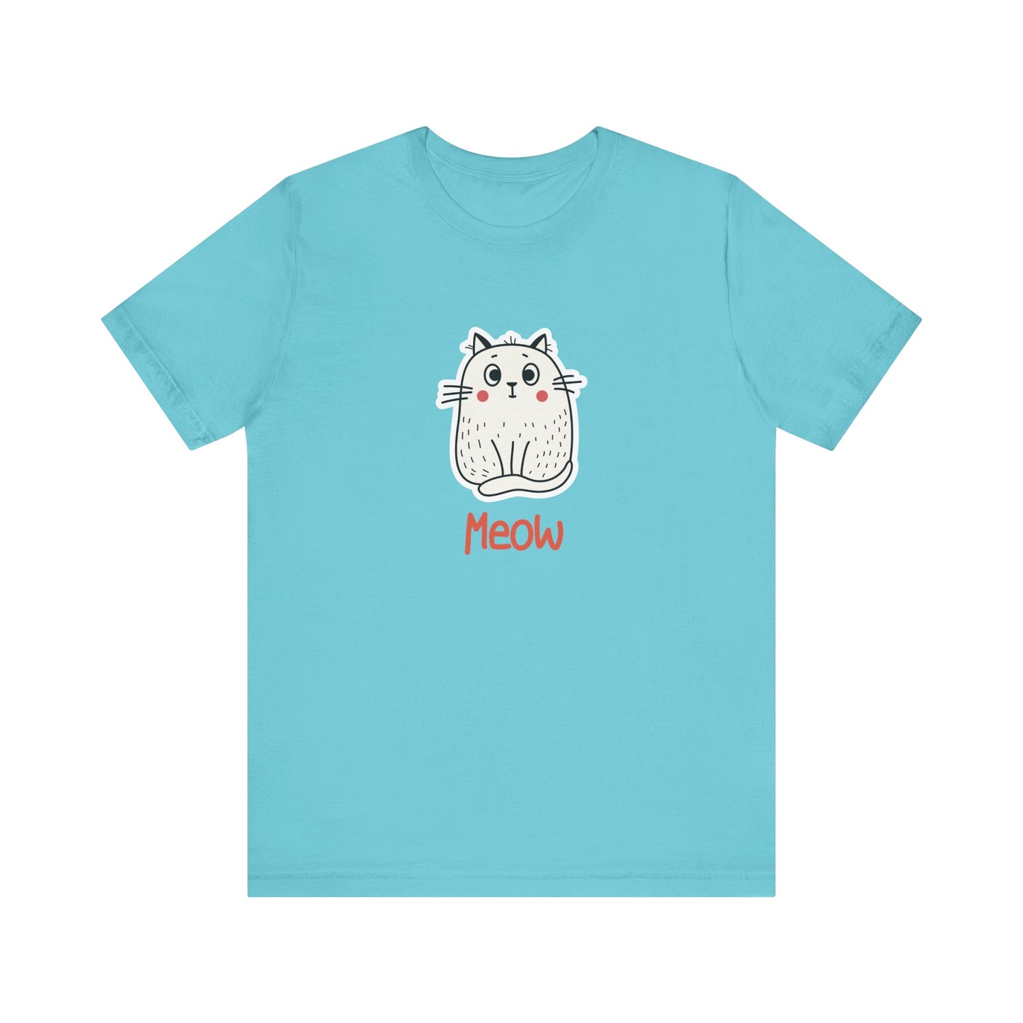 Loki The Cat. Meow. Unisex Jersey Short Sleeve Tee
