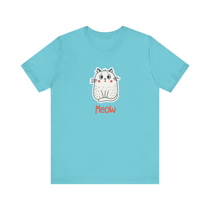 Loki The Cat. Meow. Unisex Jersey Short Sleeve Tee
