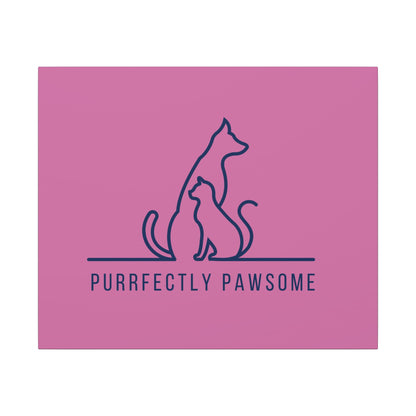 Purrfectly Pawsome. Canvas Gallery Wraps