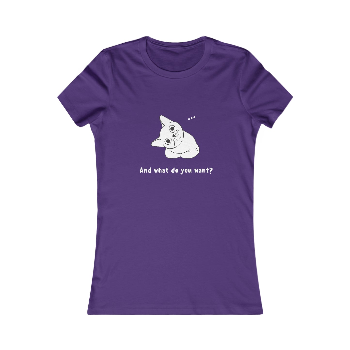 Vexing Cat Wondering What You Want. Women's Favorite Tee