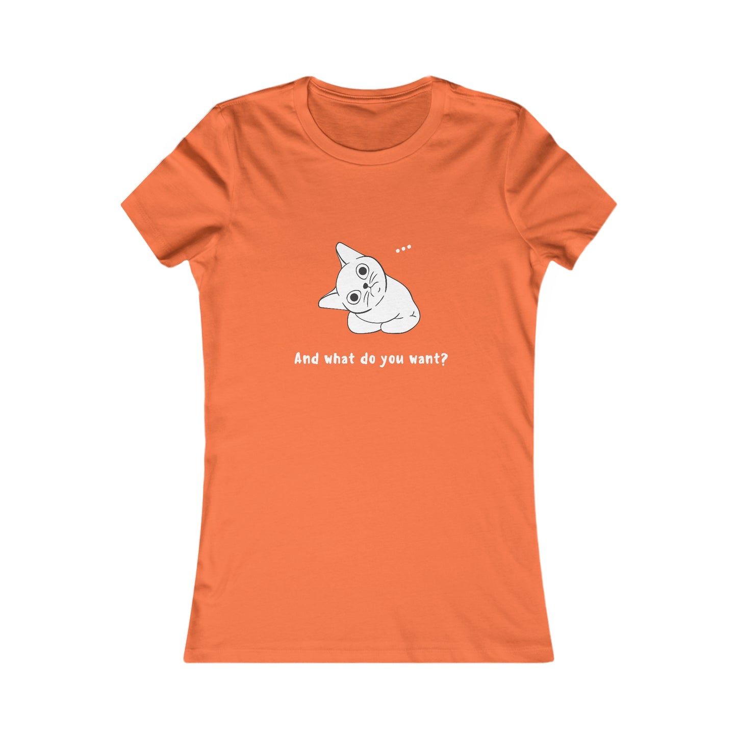 Vexing Cat Wondering What You Want. Women's Favorite Tee