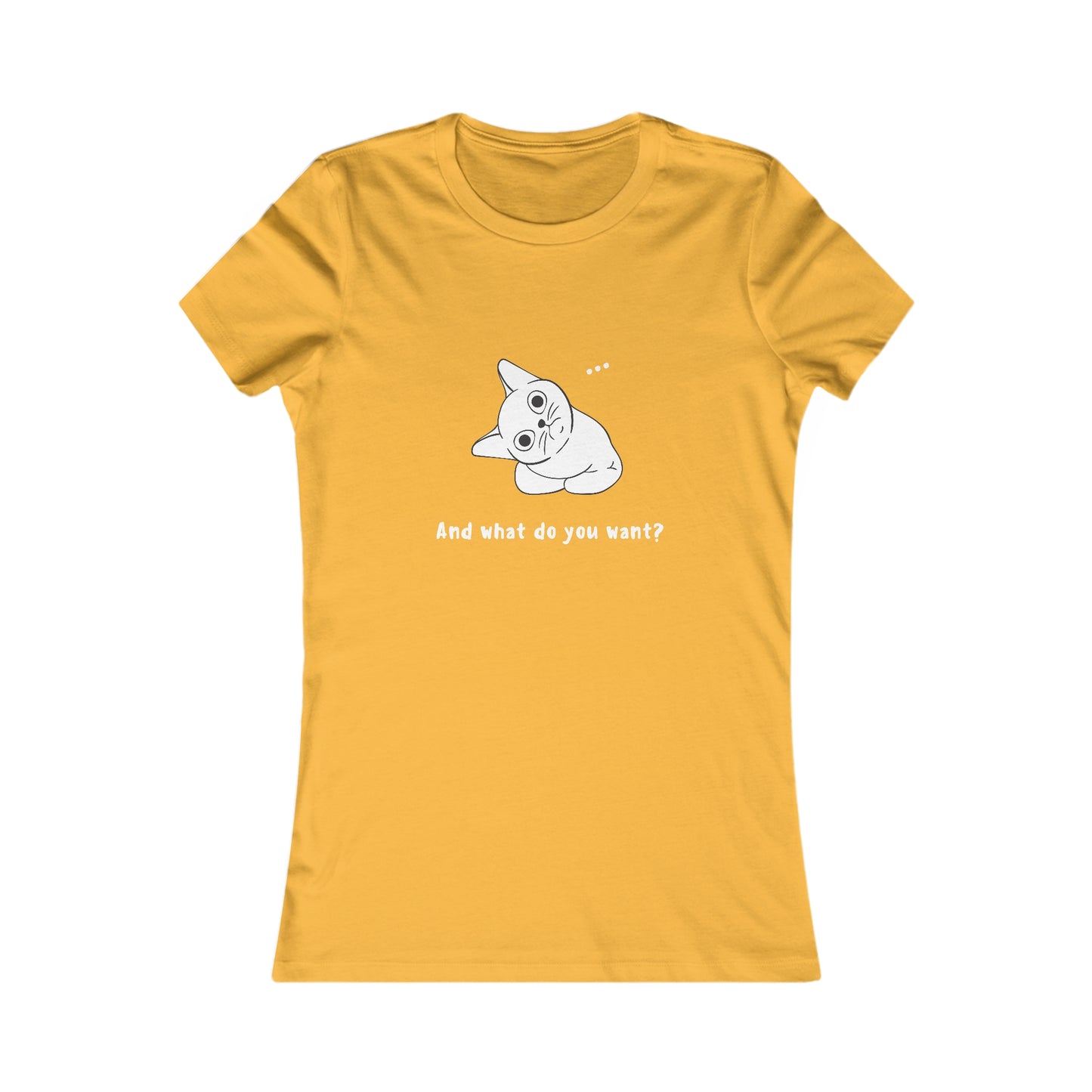 Vexing Cat Wondering What You Want. Women's Favorite Tee