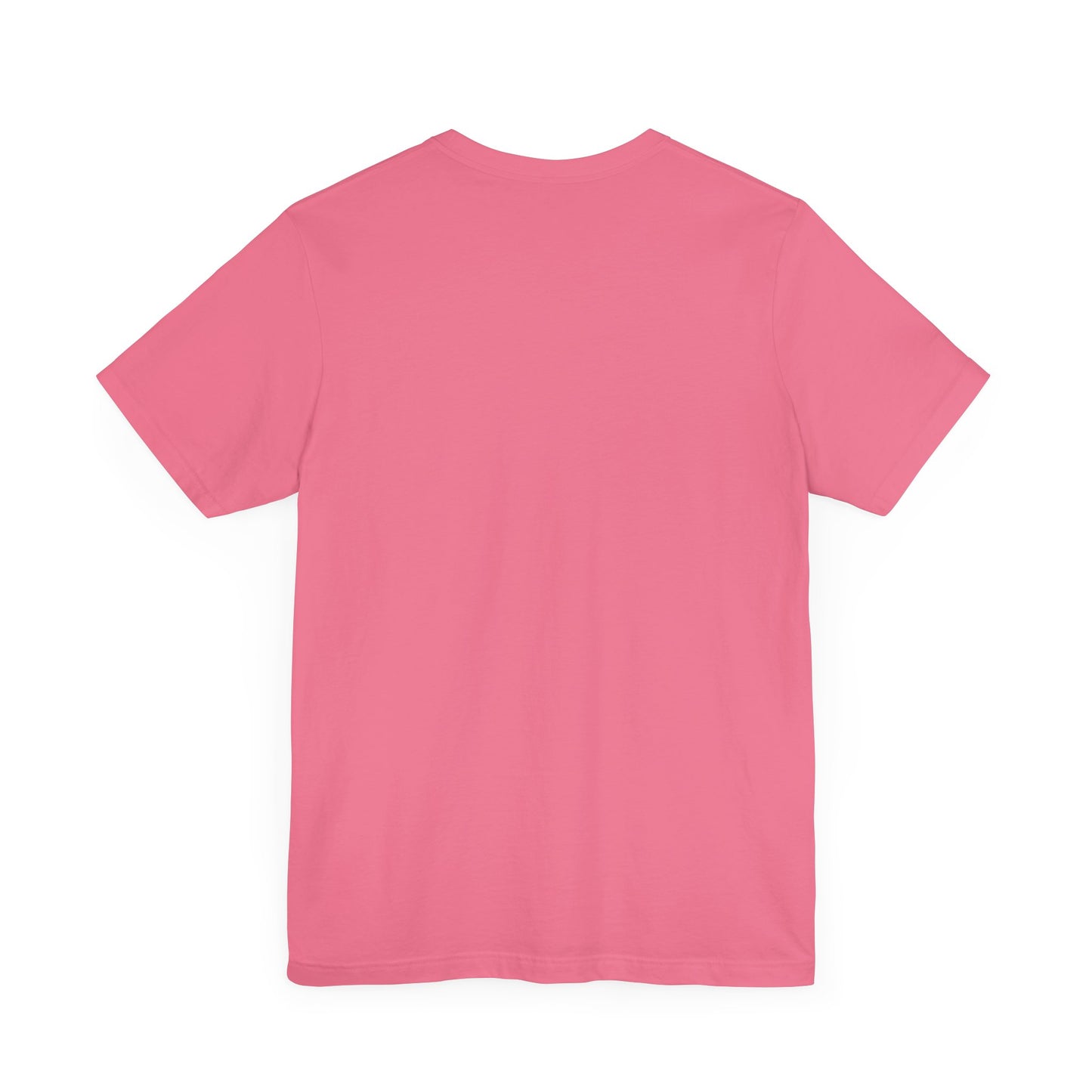 Solid Coral. Unisex Jersey Short Sleeve Tee