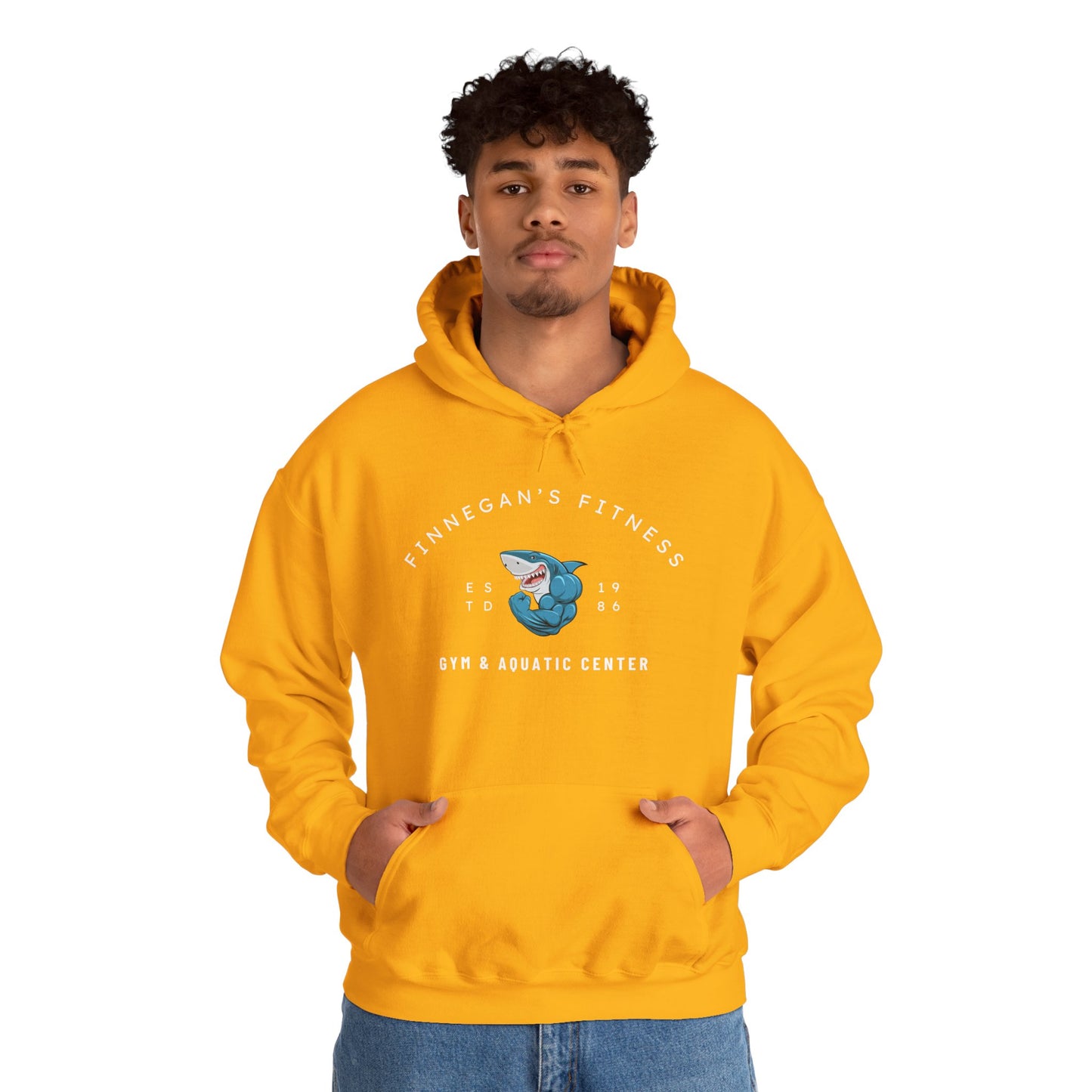 Shark Gym Hoodie – Finnegan’s Fitness & Aquatic Center Sweatshirt