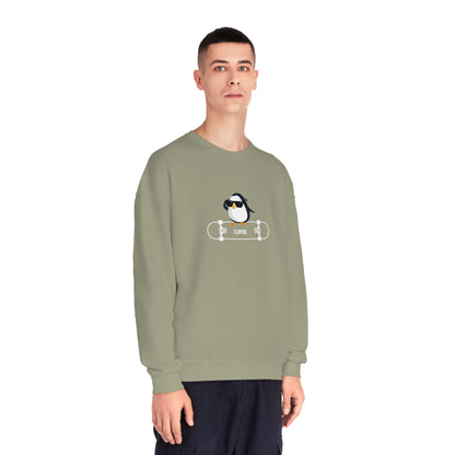 Adélie The Flippin Penguin. Unisex NuBlend® Crewneck Sweatshirt