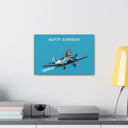 Nutty's Express Delivery. Always On-Time. Canvas Gallery Wraps