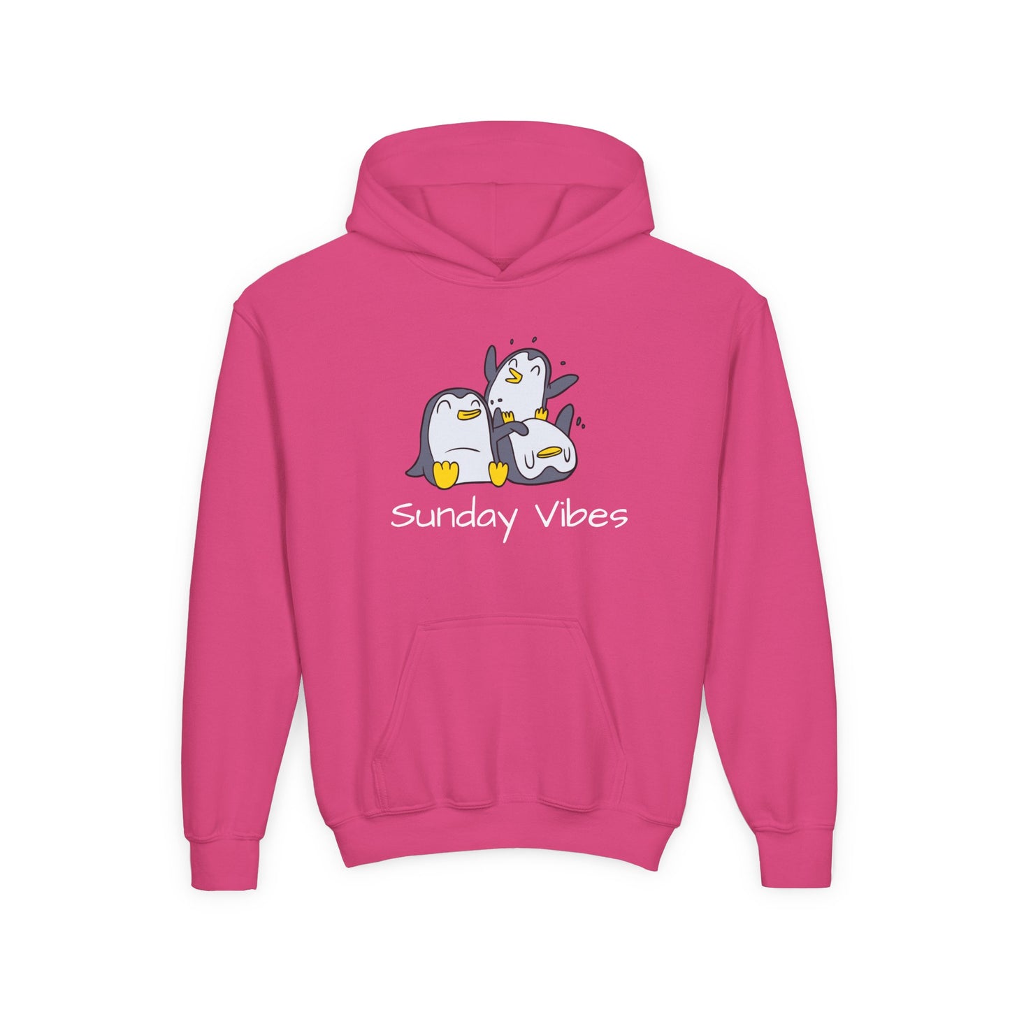 Sunday Vibes Penguin Kids Hoodie