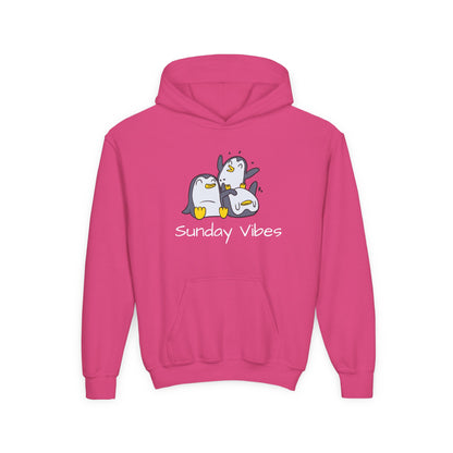 Sunday Vibes Penguin Kids Hoodie