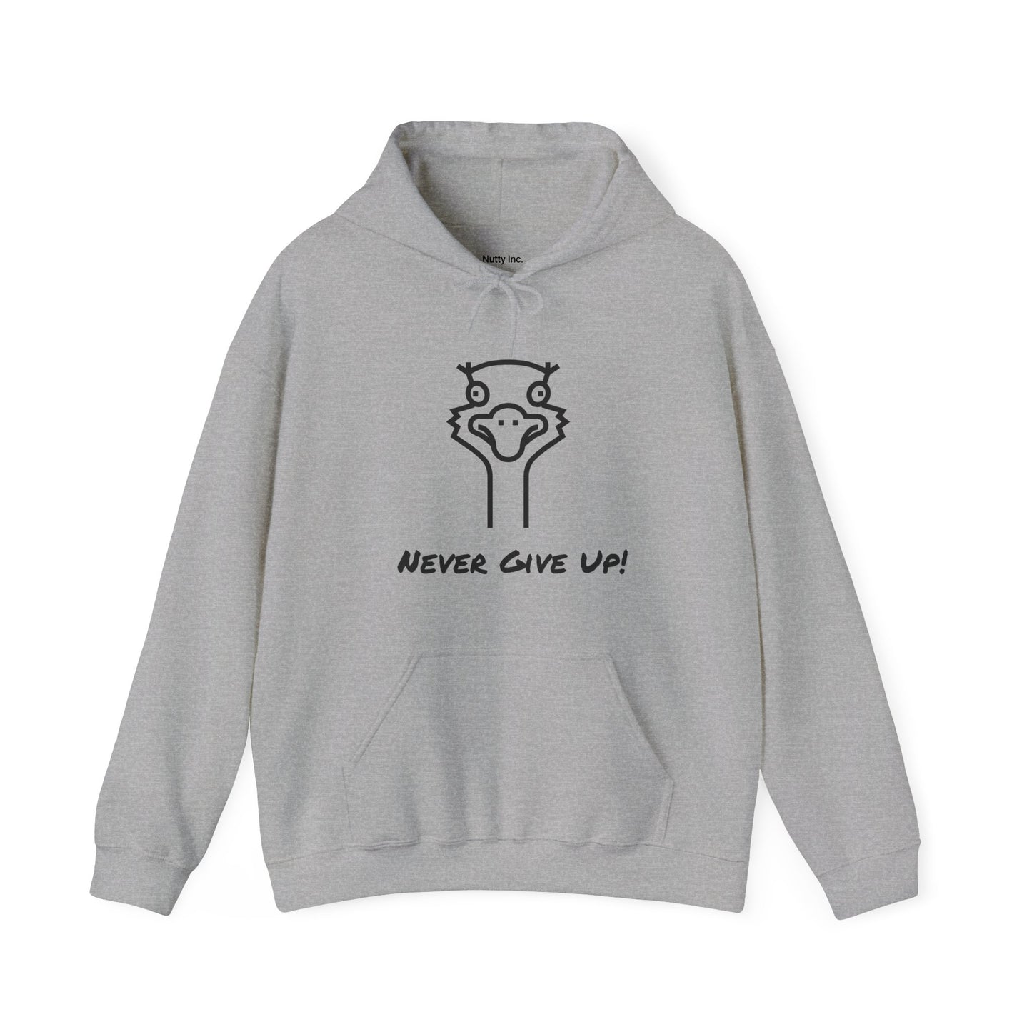 Never Give Up. Oscar The Ostrich and JimmyV Never Gave Up.  Unisex Hooded Sweatshirt.
