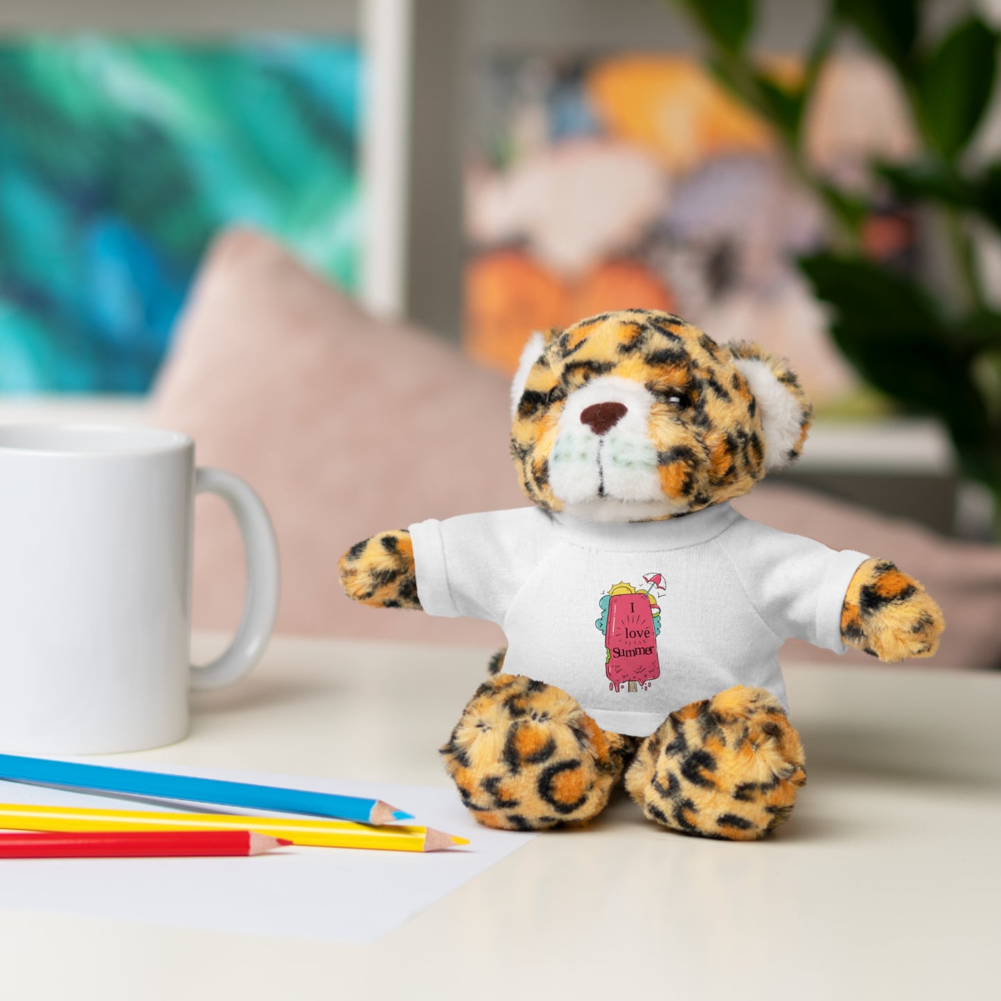 I Love Summer Jaguar. Stuffed Animals with Tee