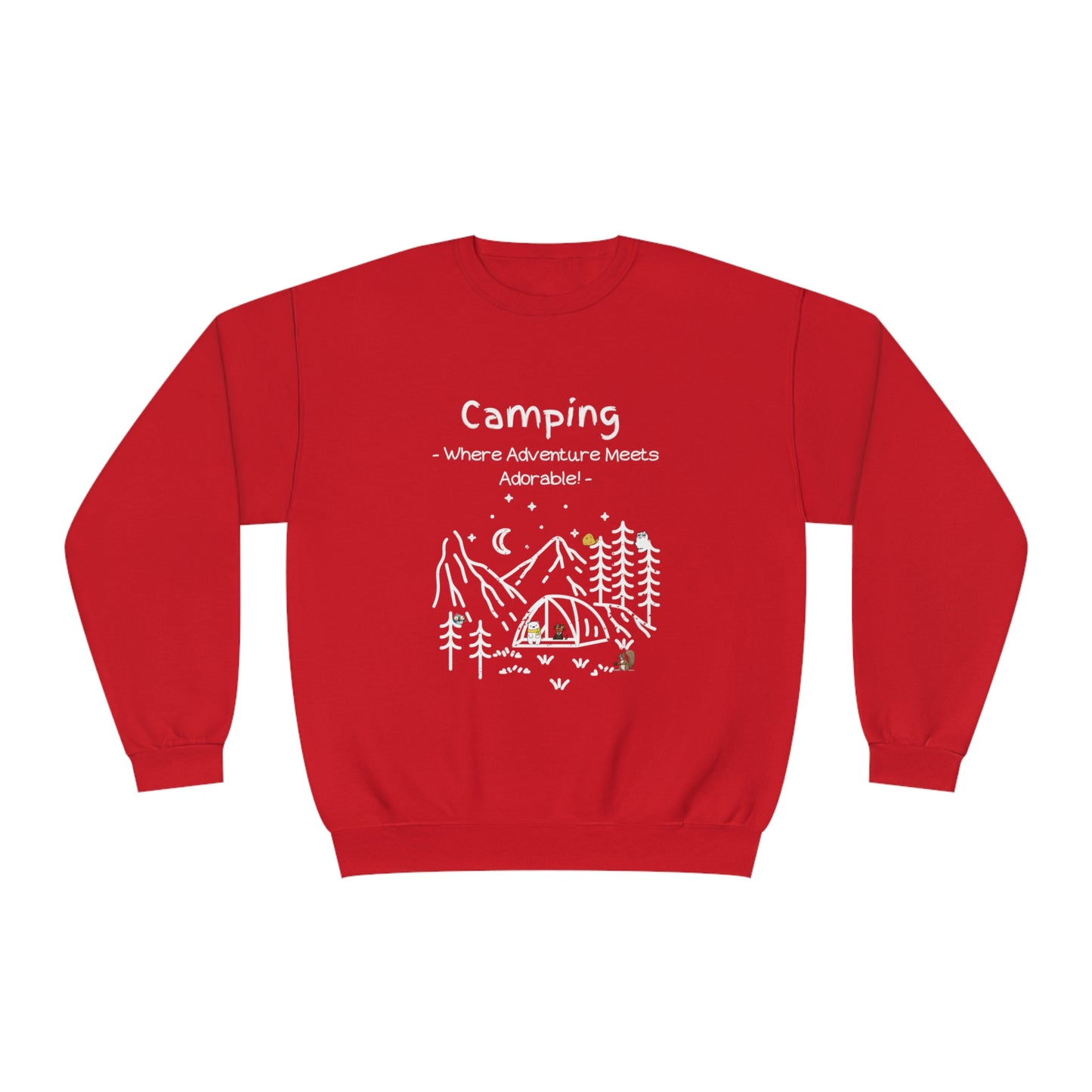 Copy of Camping. Where Adventure Meets Adorable. Unisex NuBlend® Crewneck Sweatshirt