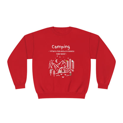 Copy of Camping. Where Adventure Meets Adorable. Unisex NuBlend® Crewneck Sweatshirt