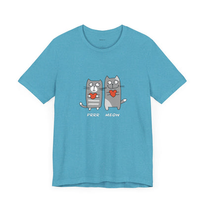 Happy Cat's. Prrr  Meow. Unisex Jersey Short Sleeve Tee