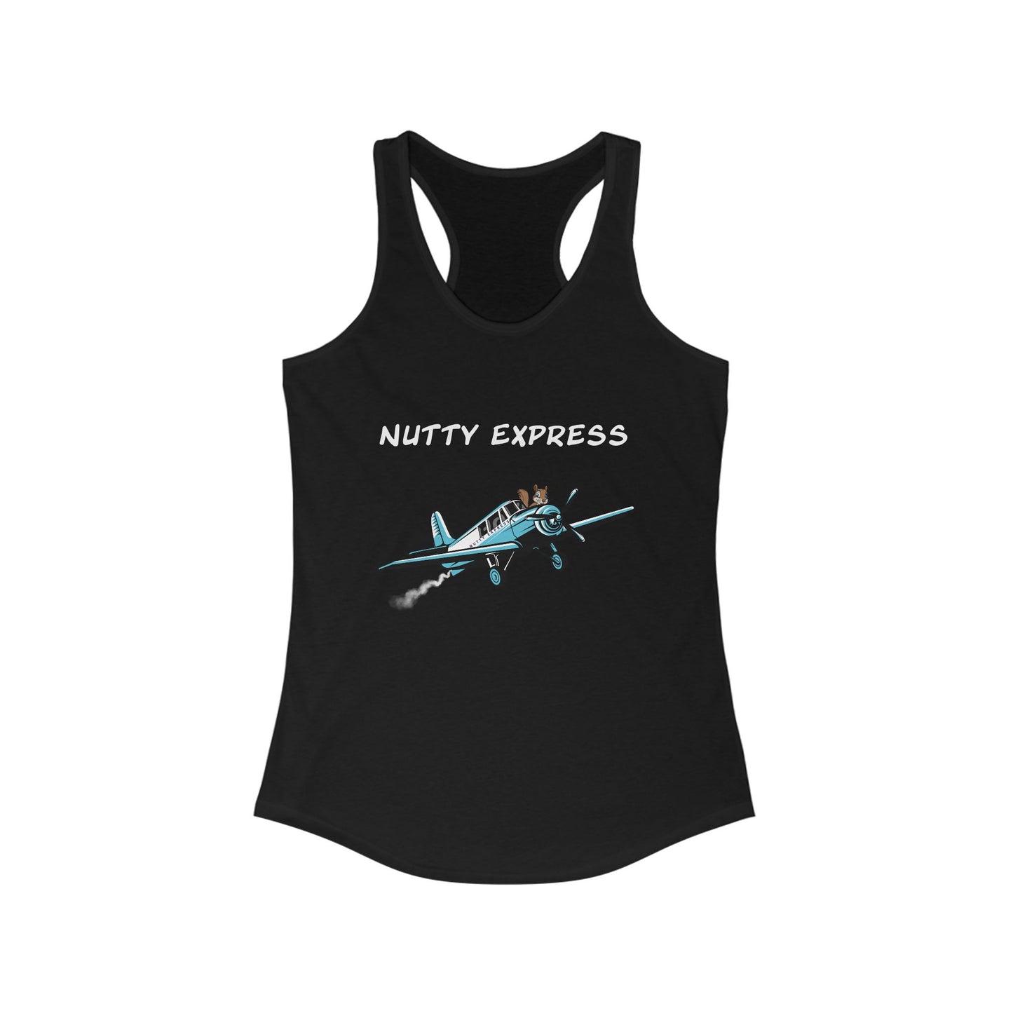 Nutty's Express Delivery. Always On-Time. Women's Ideal Racerback Tank