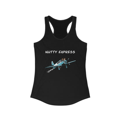 Nutty's Express Delivery. Always On-Time. Women's Ideal Racerback Tank