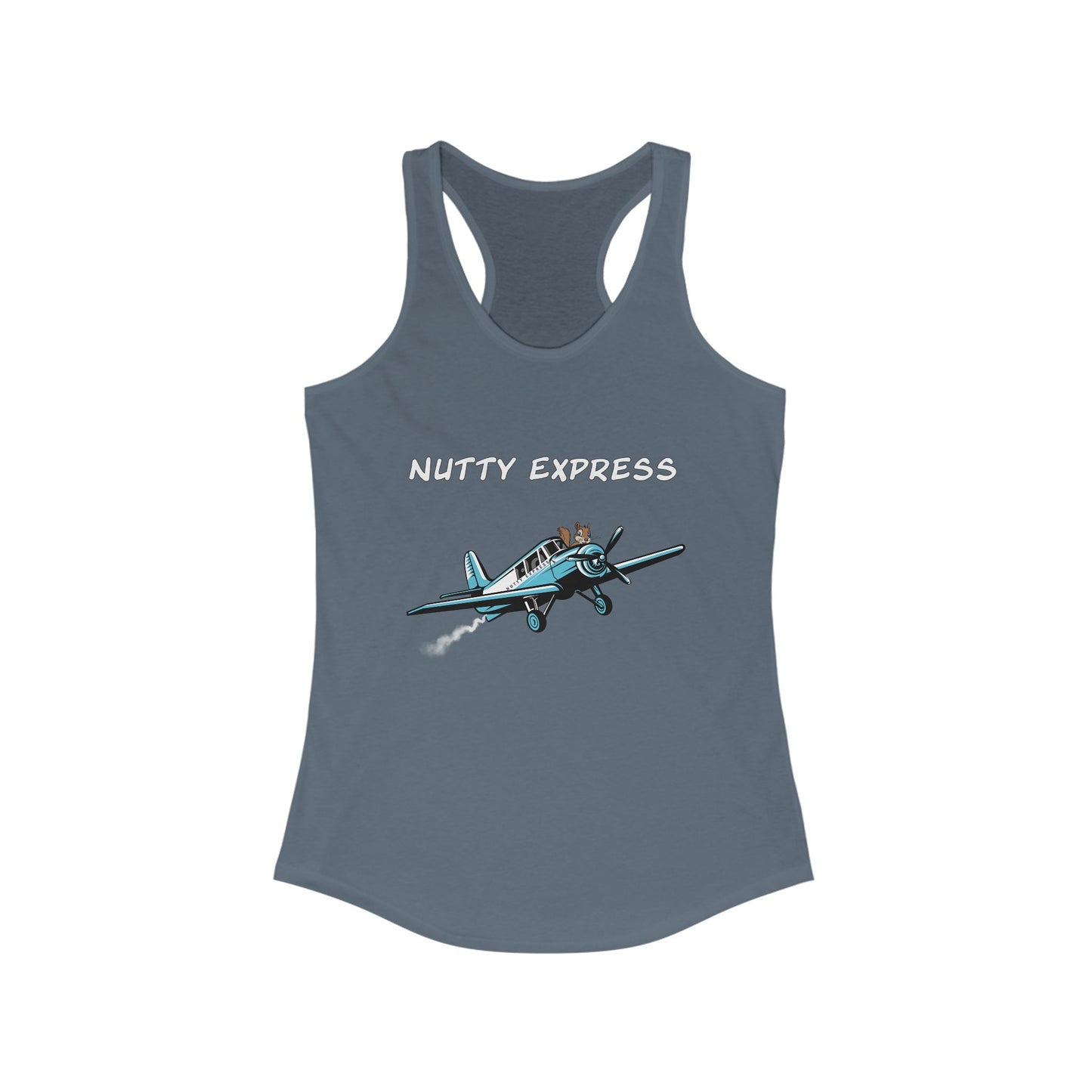 Nutty's Express Delivery. Always On-Time. Women's Ideal Racerback Tank