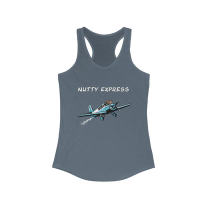 Nutty's Express Delivery. Always On-Time. Women's Ideal Racerback Tank