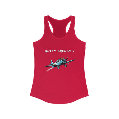 Nutty's Express Delivery. Always On-Time. Women's Ideal Racerback Tank
