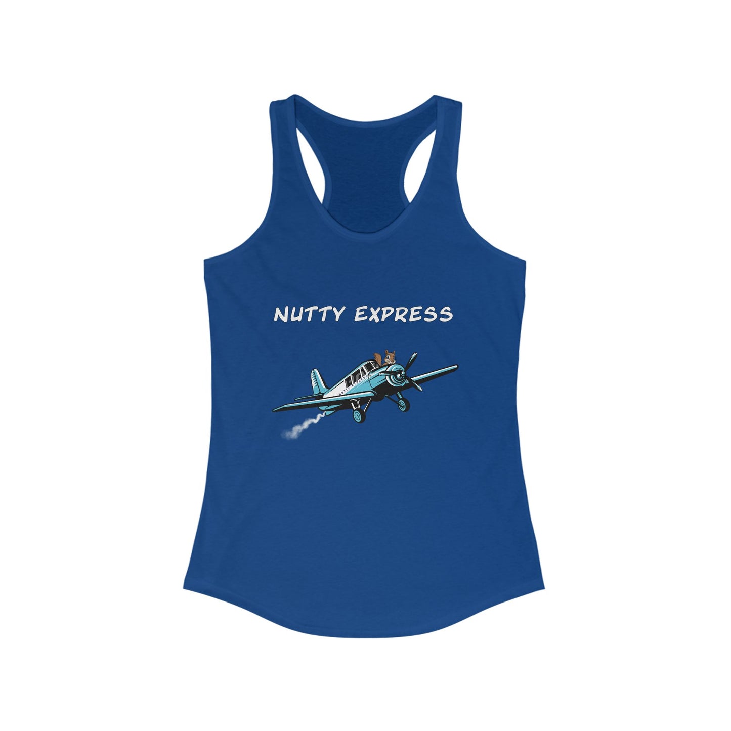 Nutty's Express Delivery. Always On-Time. Women's Ideal Racerback Tank
