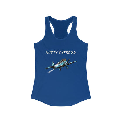 Nutty's Express Delivery. Always On-Time. Women's Ideal Racerback Tank