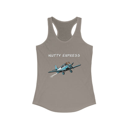 Nutty's Express Delivery. Always On-Time. Women's Ideal Racerback Tank