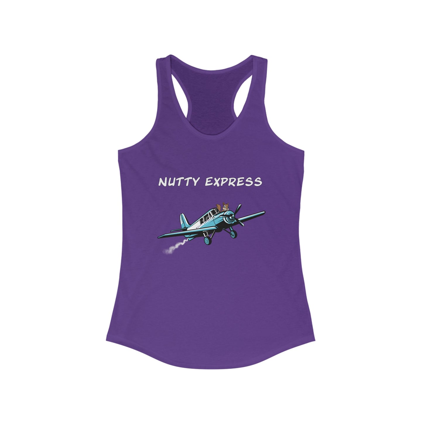 Nutty's Express Delivery. Always On-Time. Women's Ideal Racerback Tank