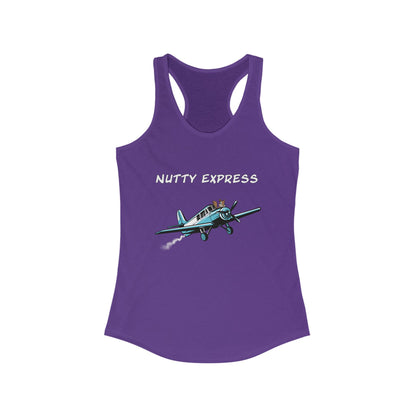 Nutty's Express Delivery. Always On-Time. Women's Ideal Racerback Tank